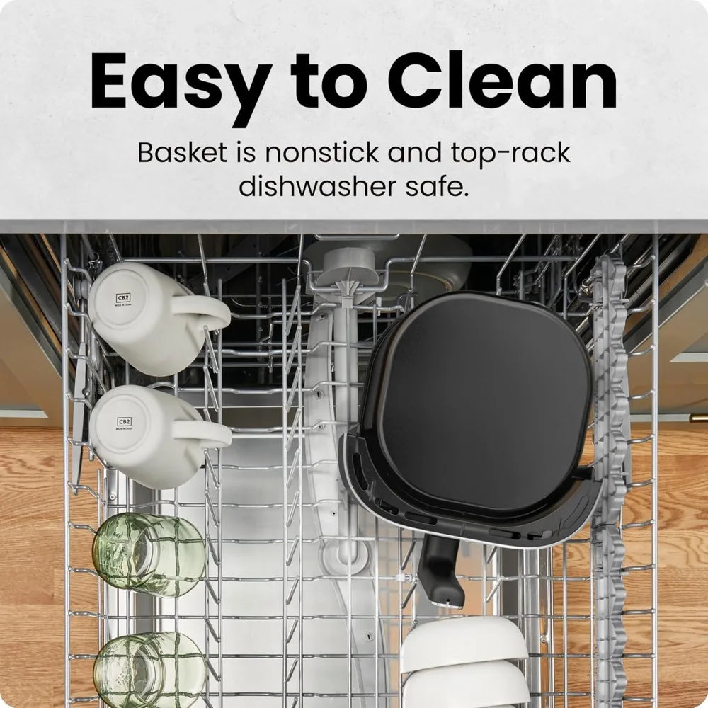 XMSJ Compact Air Fryer Featuring Touch Controls And Four Presets