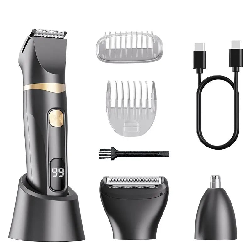 Scttomon 3 In 1 Men's Grooming Kit With LED Display