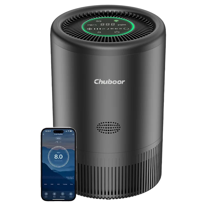 Chuboor Smart Air Purifier With PM2.5 Monitor And Alexa Control