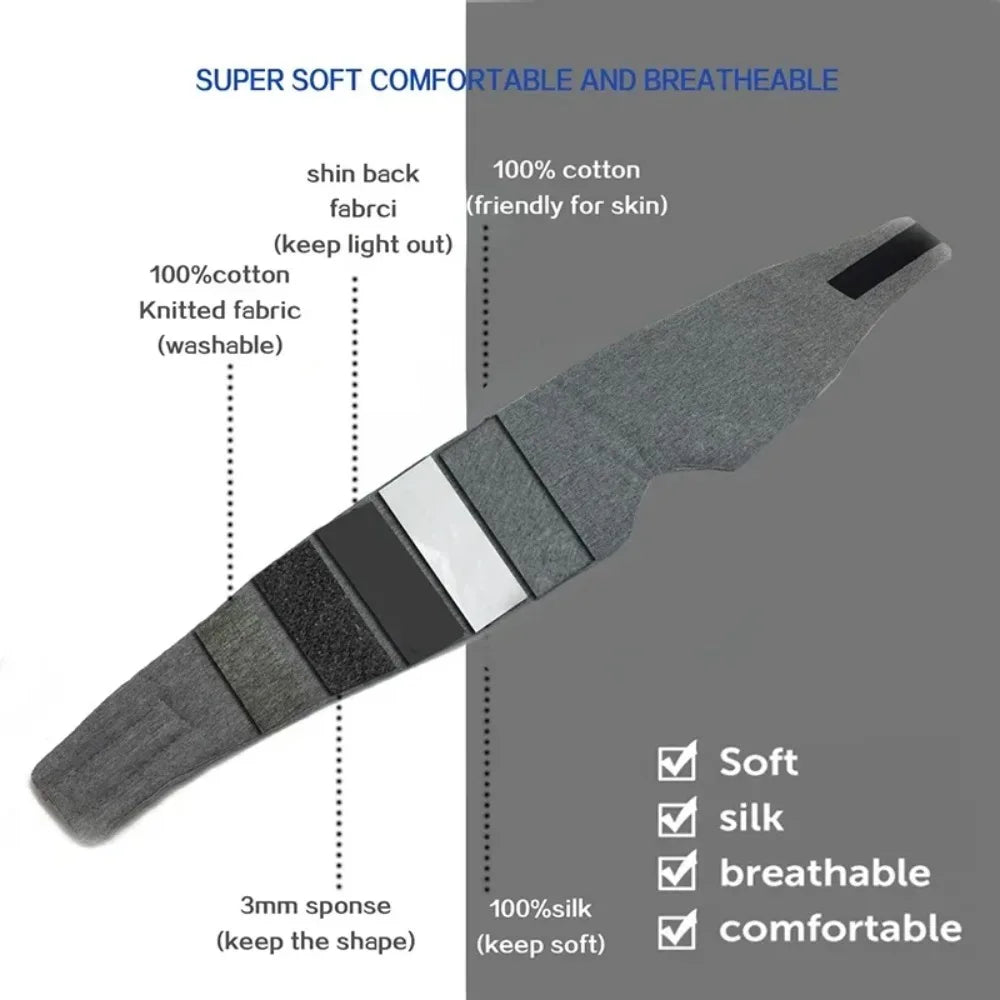 Adjustable Sleep Eye Mask for Comfortable Light Blocking During Travel