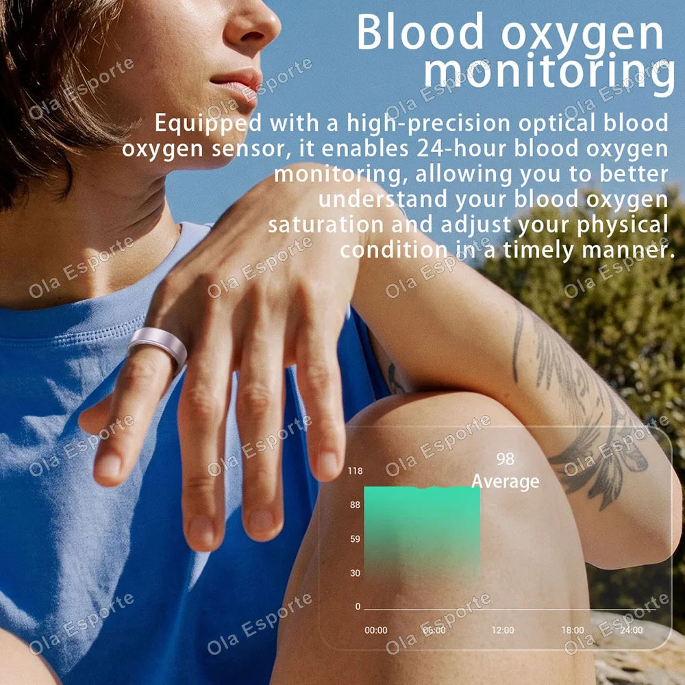 Ola Esporte Smart Ring Heart Rate Blood Oxygen Fitness Tracker