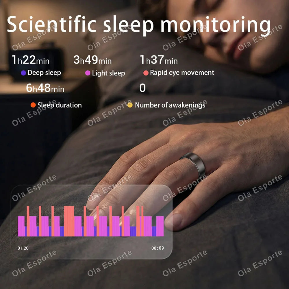 Ola Esporte Smart Ring Heart Rate Blood Oxygen Fitness Tracker