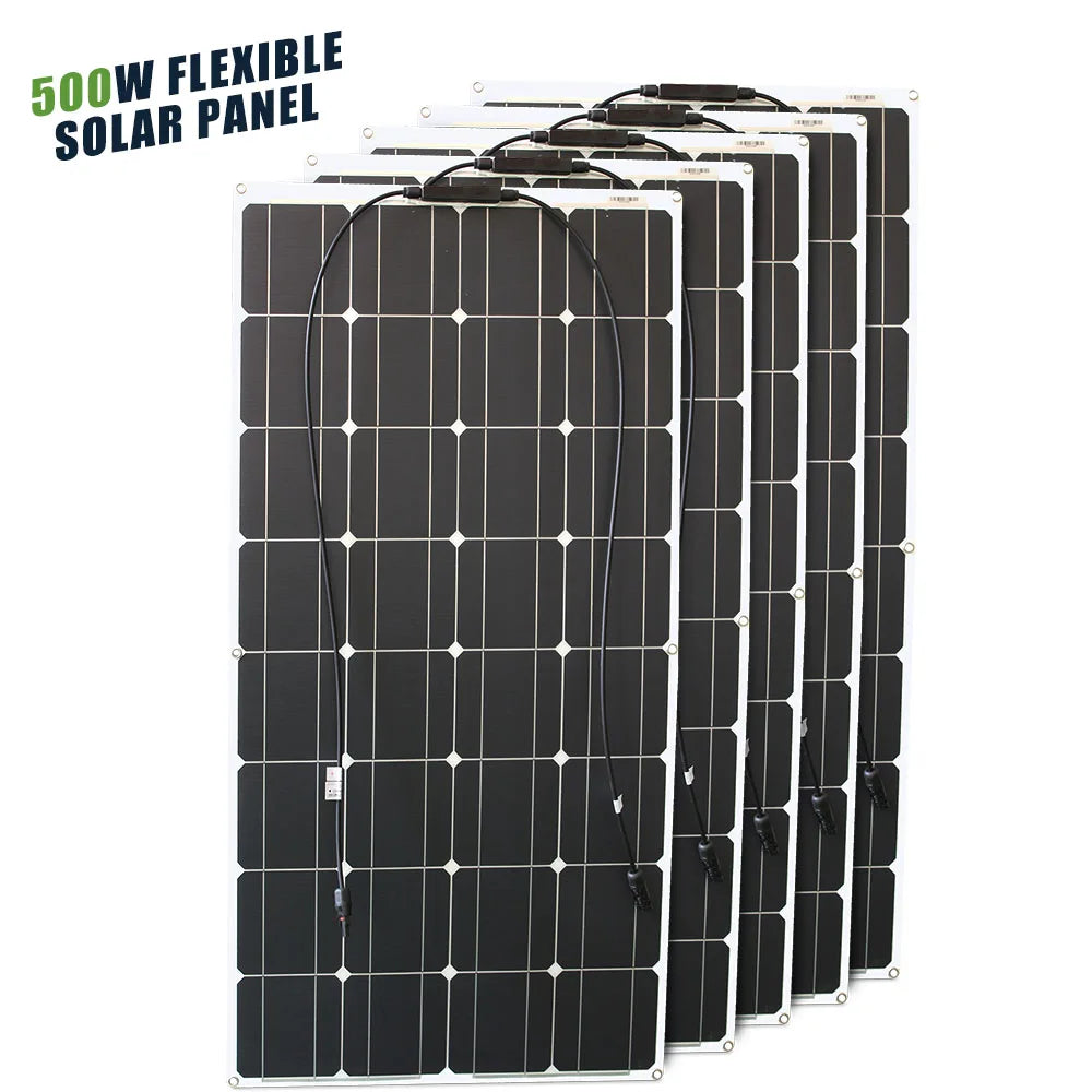 Asunerge Flexible Monocrystalline Solar Panel Compact Design For Outdoor Use