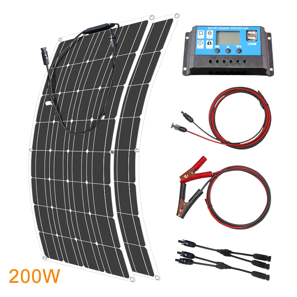Asunerge Flexible Monocrystalline Solar Panel Compact Design For Outdoor Use
