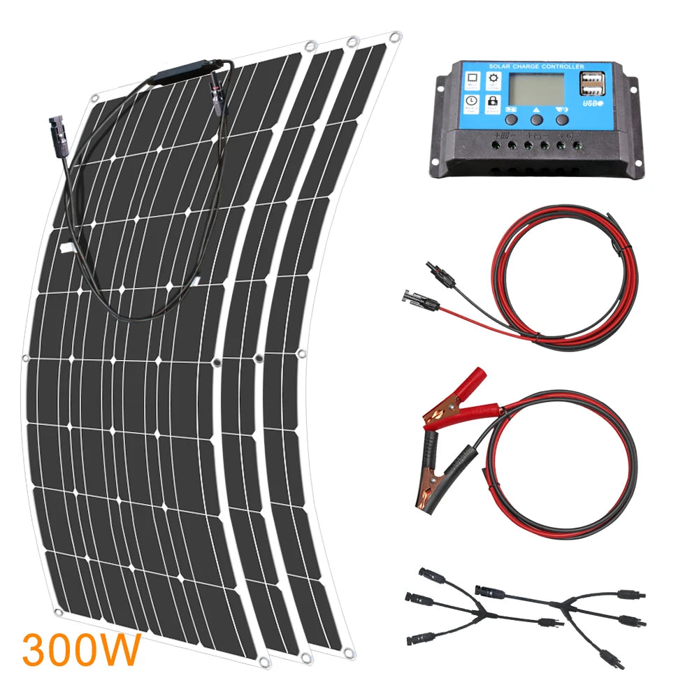 Asunerge Flexible Monocrystalline Solar Panel Compact Design For Outdoor Use