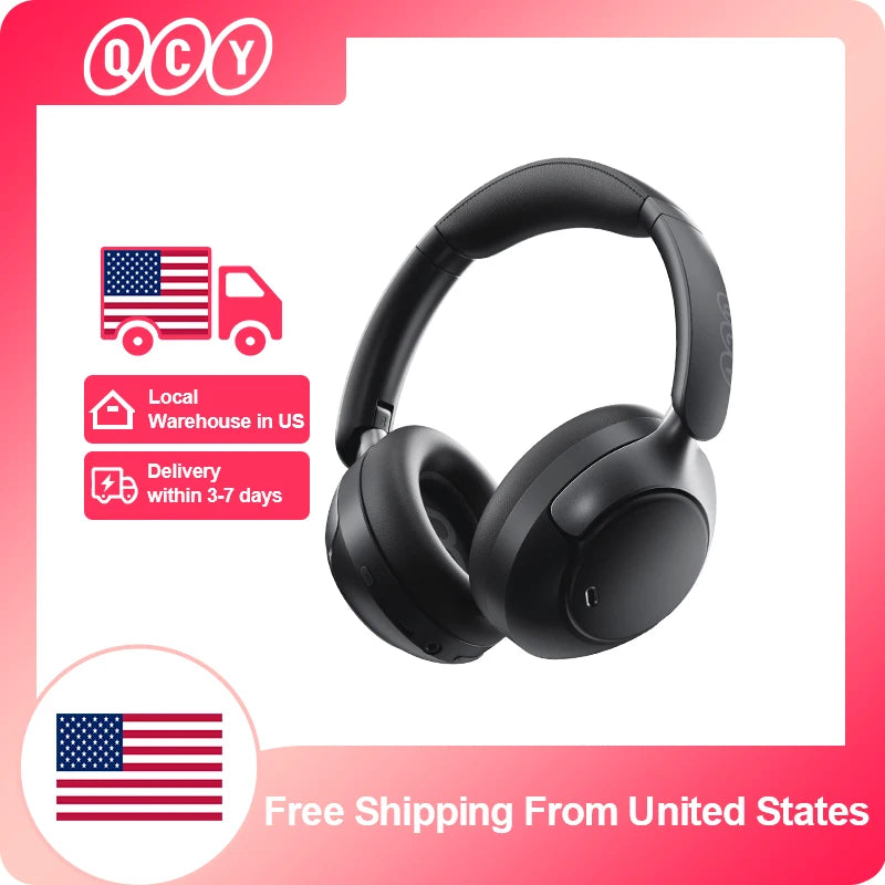 Qcy H3 Pro Wireless Over Ear Headphones Noise Cancelling
