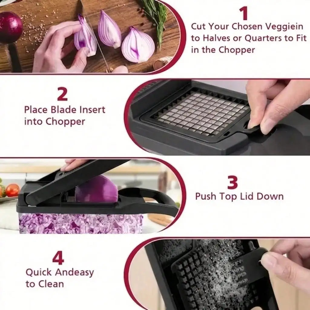 Premium Multi Functional Vegetable Slicer And Kitchen Dicer Tool