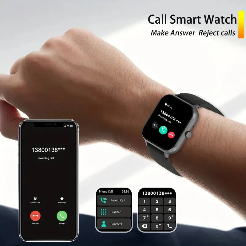 Odelettevcy Smart Watch With Wireless Calling And Fitness Tracker