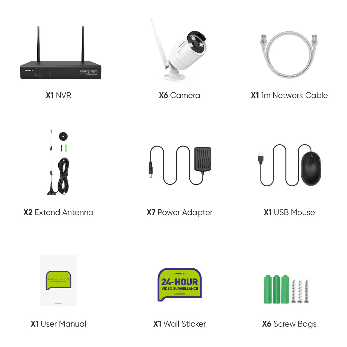 Sannce 5MP WiFi Outdoor Wireless Security Camera System Kit