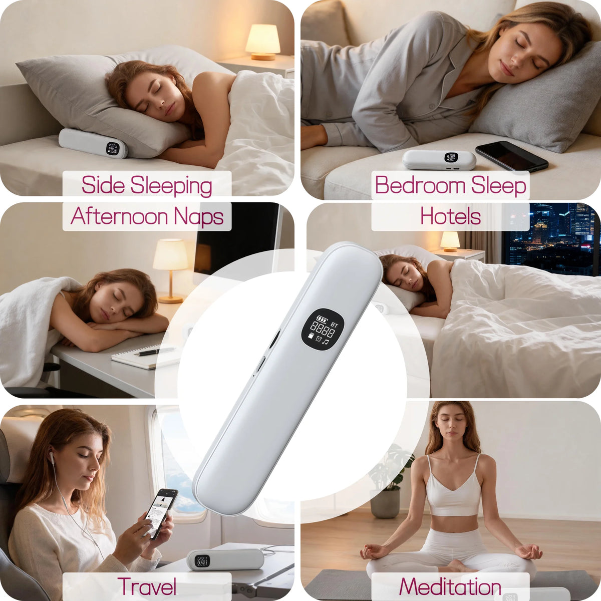 Wireless Bone Conduction Sleep Headband Bluetooth Speaker Eye Mask