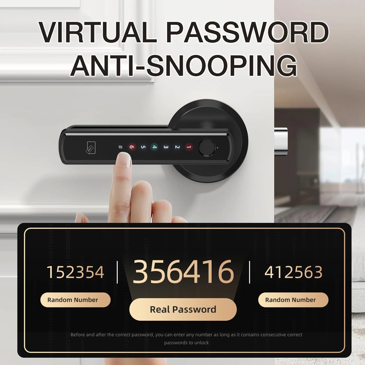Viladepot Bluetooth Fingerprint Smart Lock With App Control Keypad