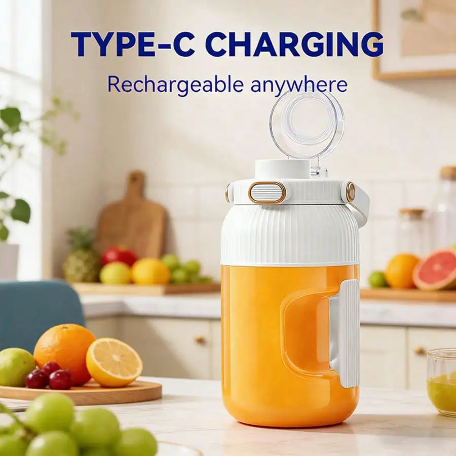 Portable 10 Blade Mini Rechargeable Electric Fruit Juicer Blender
