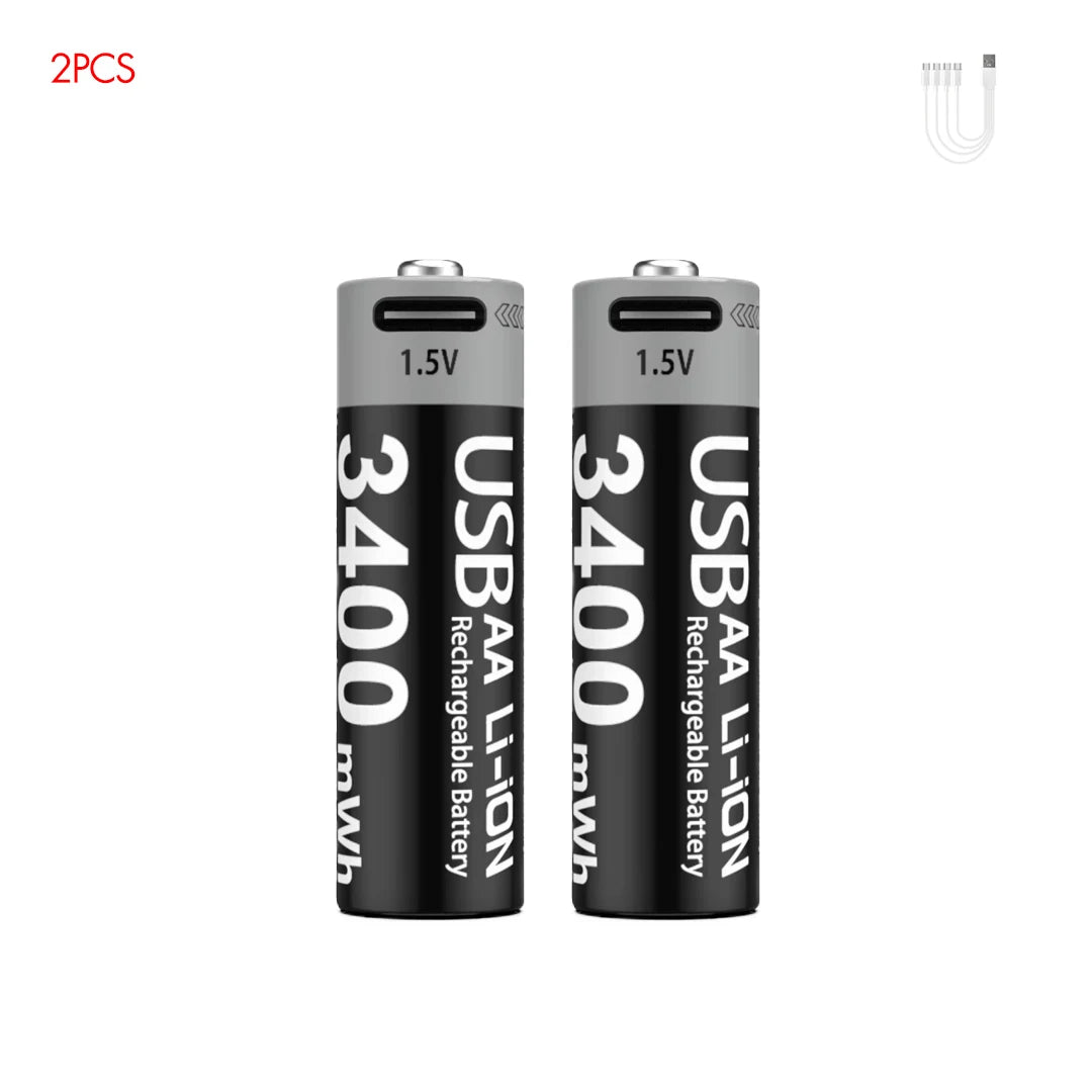 Kuugro Usbc Fast Charging Rechargeable Batteries Kit