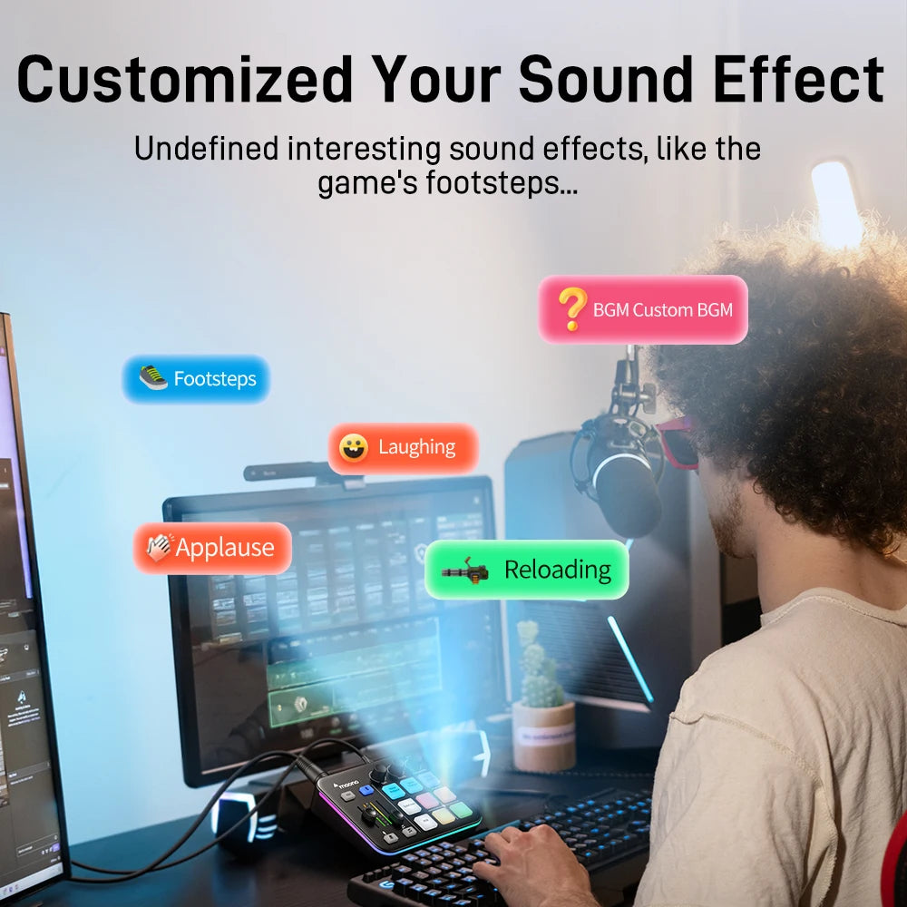 MAONO G1 NEO Gaming Audio Mixer with Bluetooth Phantom Power