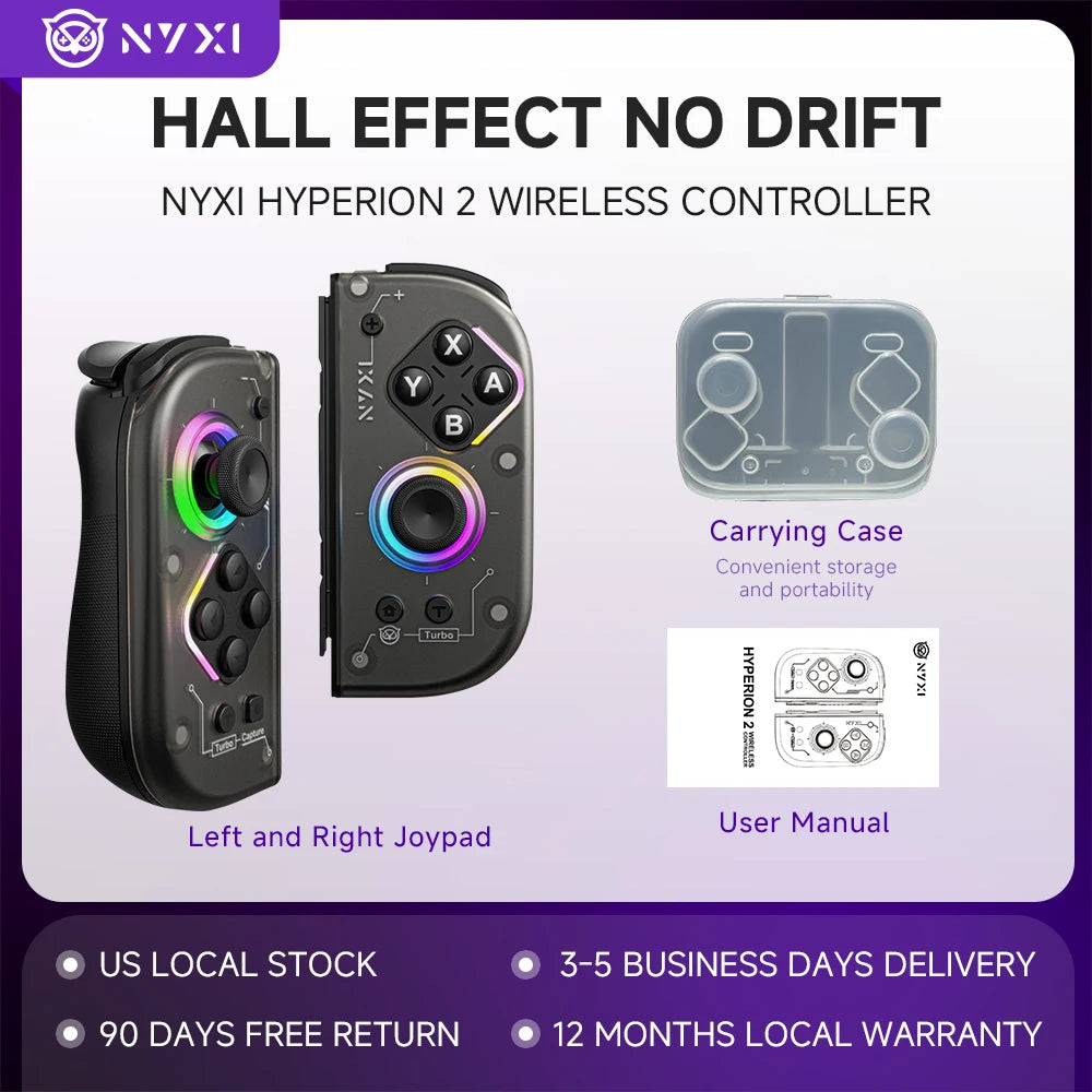 Nyxi Hyperion 2 Wireless Controller For Nintendo Switch Hall Effect Joysticks