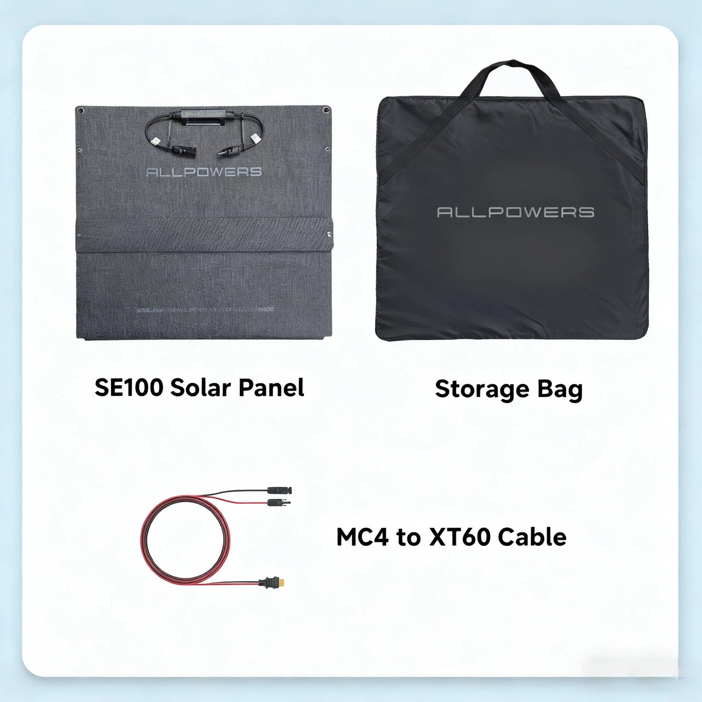 Allpowers Se100 100W Monocrystalline Foldable Solar Panel