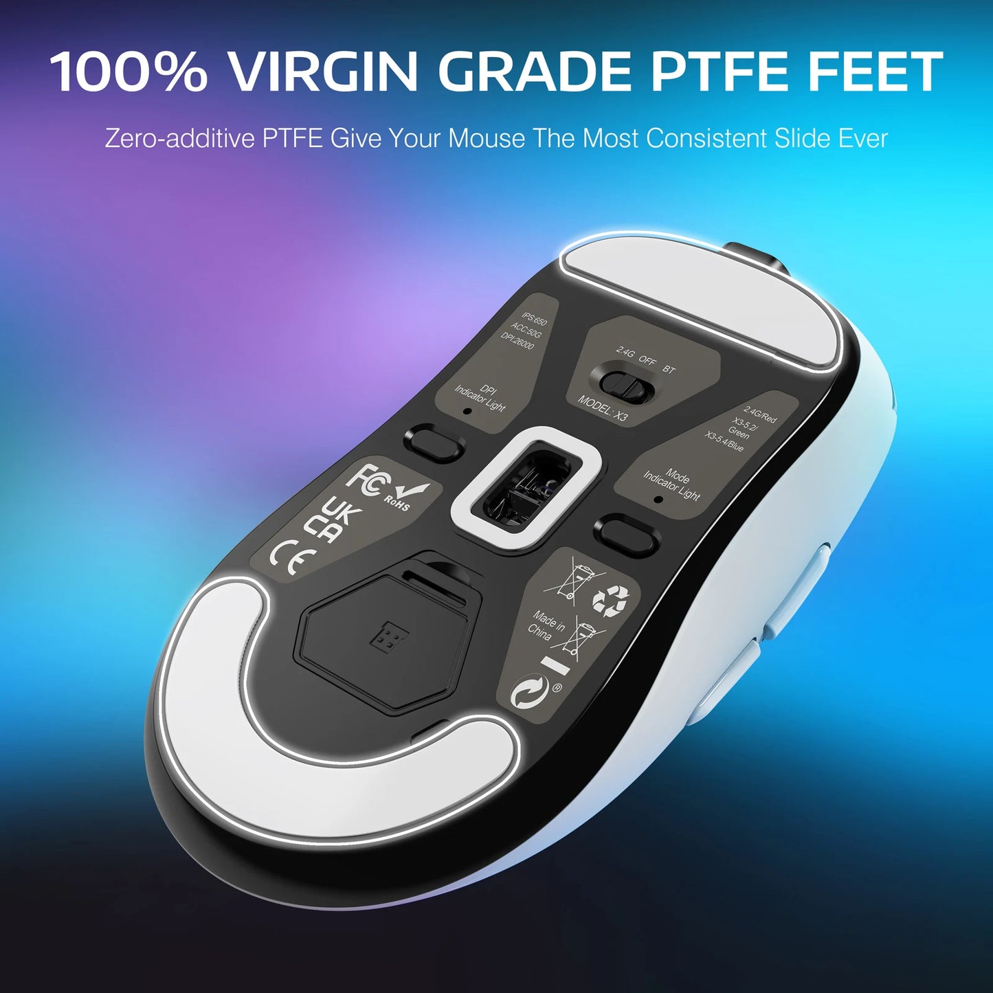 Attack Shark X3 Wireless Gaming Mouse 26000 Dpi Ergonomic Design