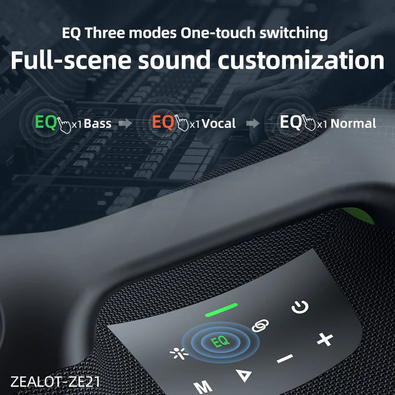Zealot Ze21 250W Wireless Bluetooth Speaker Portable Waterproof Hifi Sound