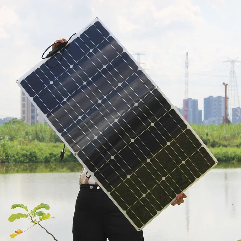 Asunerge Flexible Monocrystalline Solar Panel Compact Design For Outdoor Use