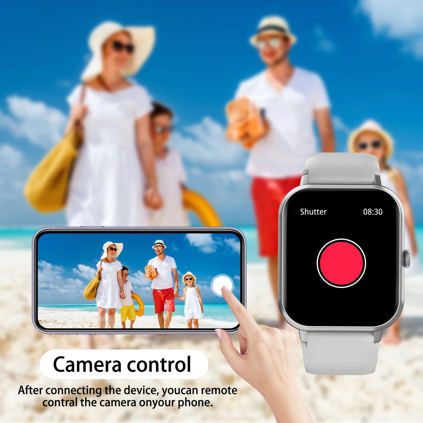 Odelettevcy Smart Watch With Wireless Calling And Fitness Tracker