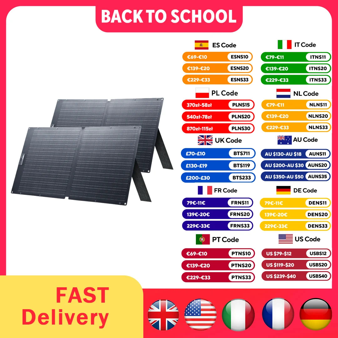 Allpowers Se100 100W Monocrystalline Foldable Solar Panel