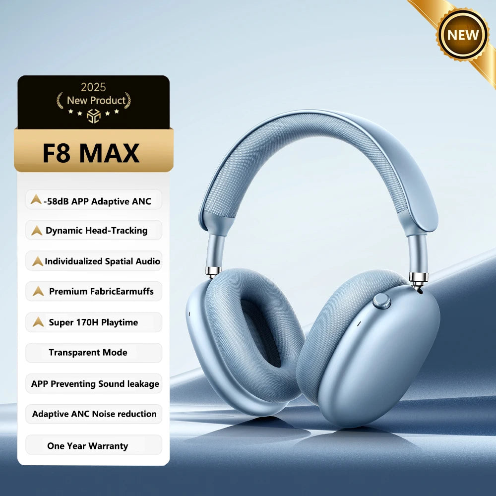 Picun F8 Pro Wireless Headphones With Active Noise Cancellation