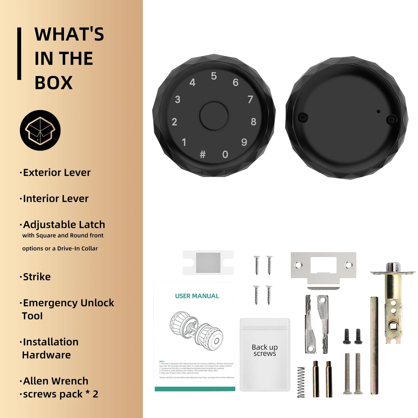 Viladepot Smart Lock With Bluetooth App Control And Fingerprint Access