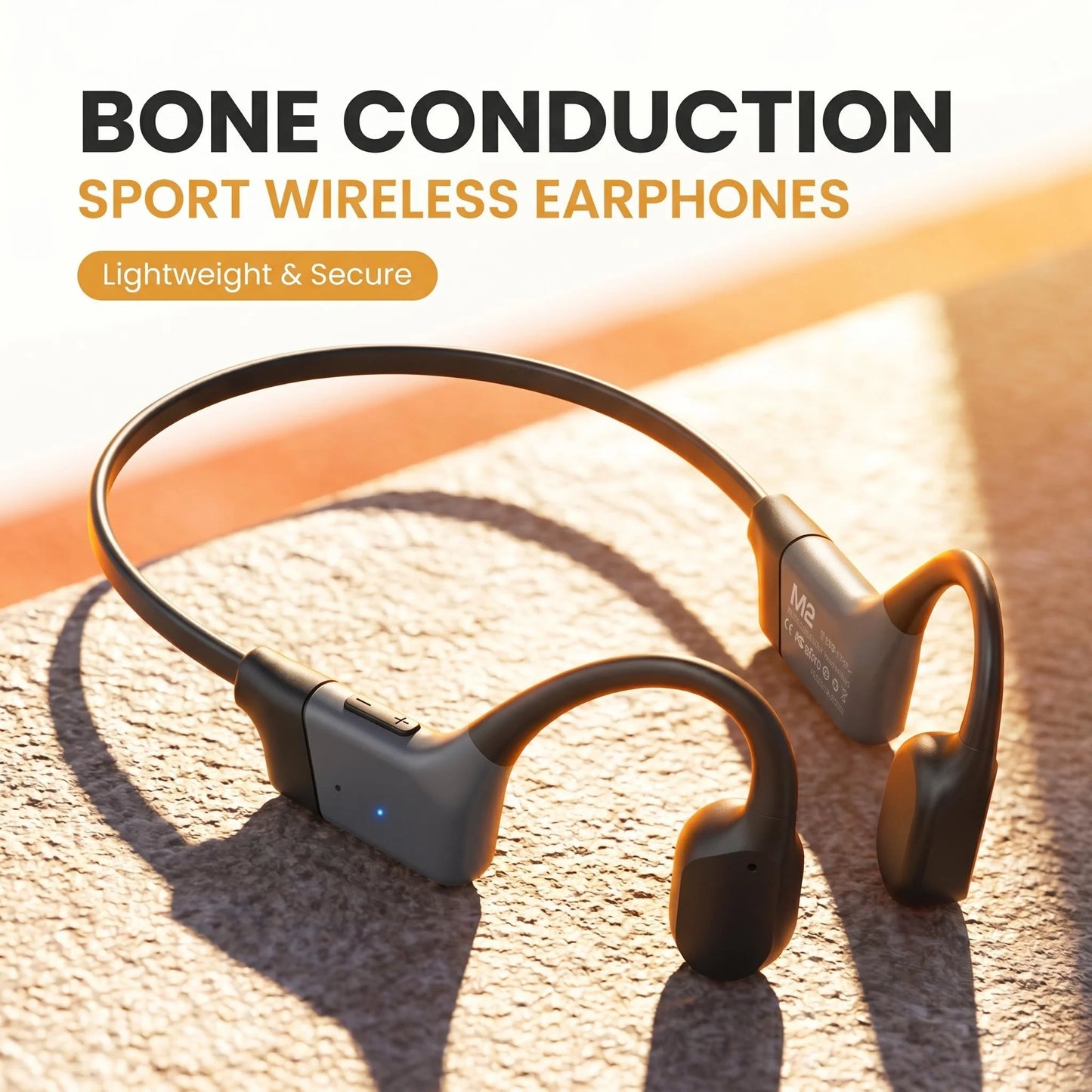 Wireless Bone Conduction Headphones Bluetooth 5.3 And Enc Mic