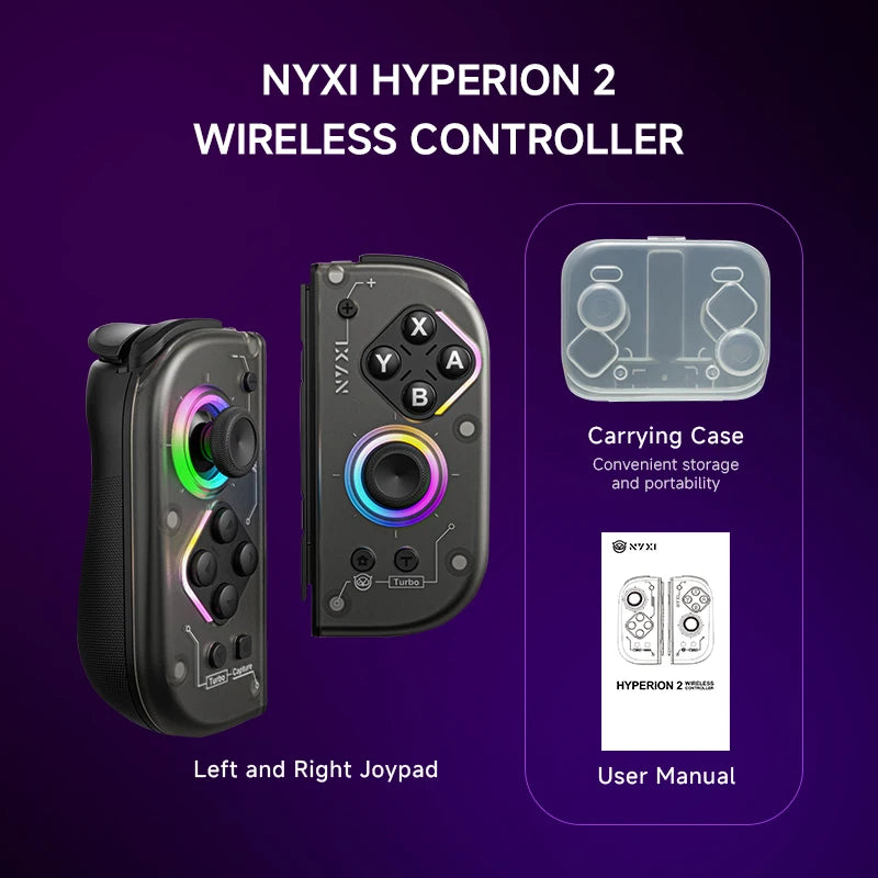 Nyxi Hyperion 2 Wireless Controller For Nintendo Switch Hall Effect Joysticks