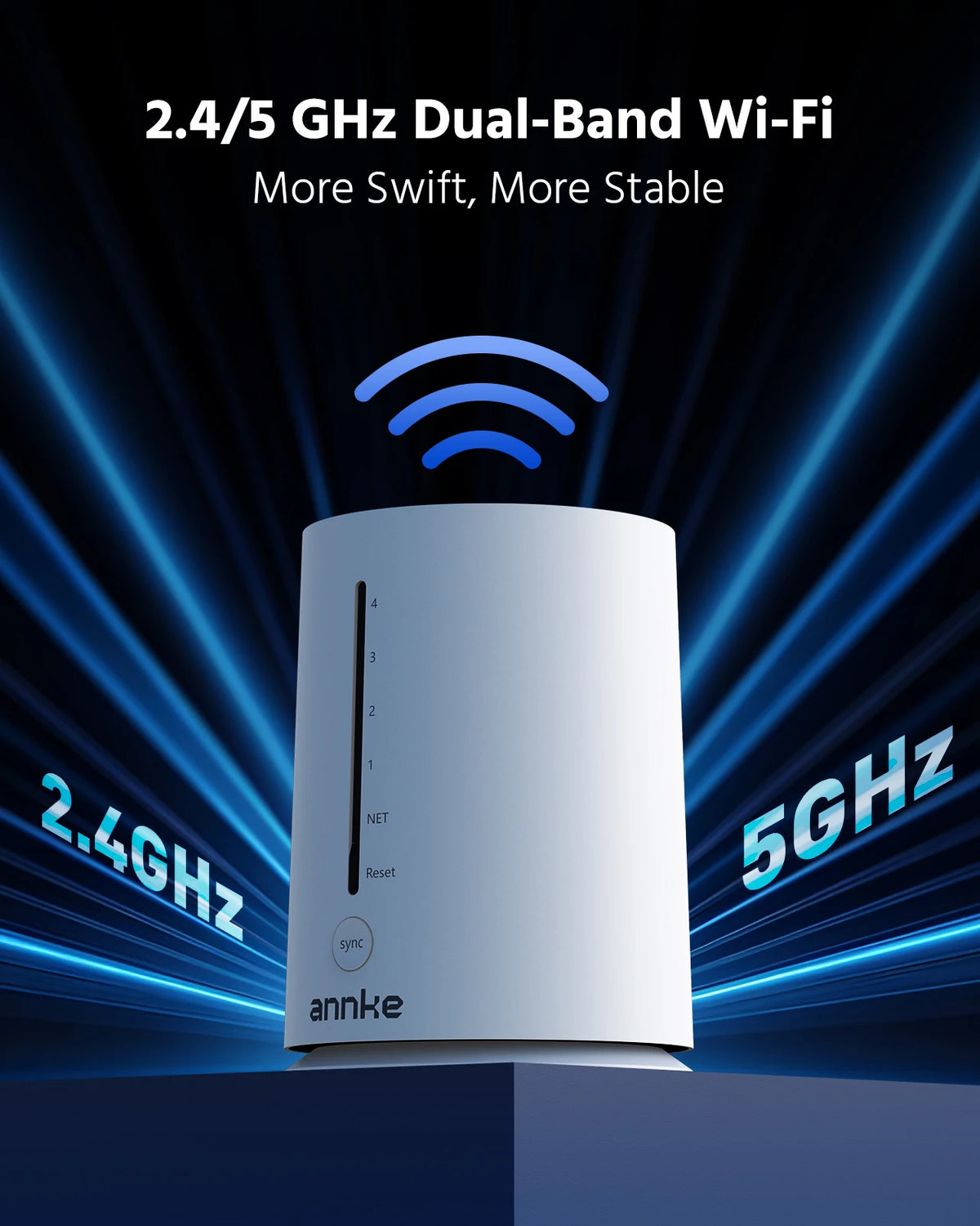 Annke 4MP Wireless Security Camera Featuring Auto Tracking Night Vision