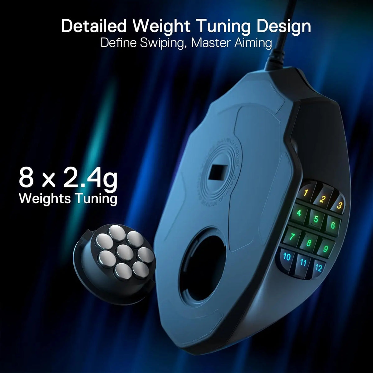 Redragon M908 USB Wired Gaming Mouse With Programmable Buttons