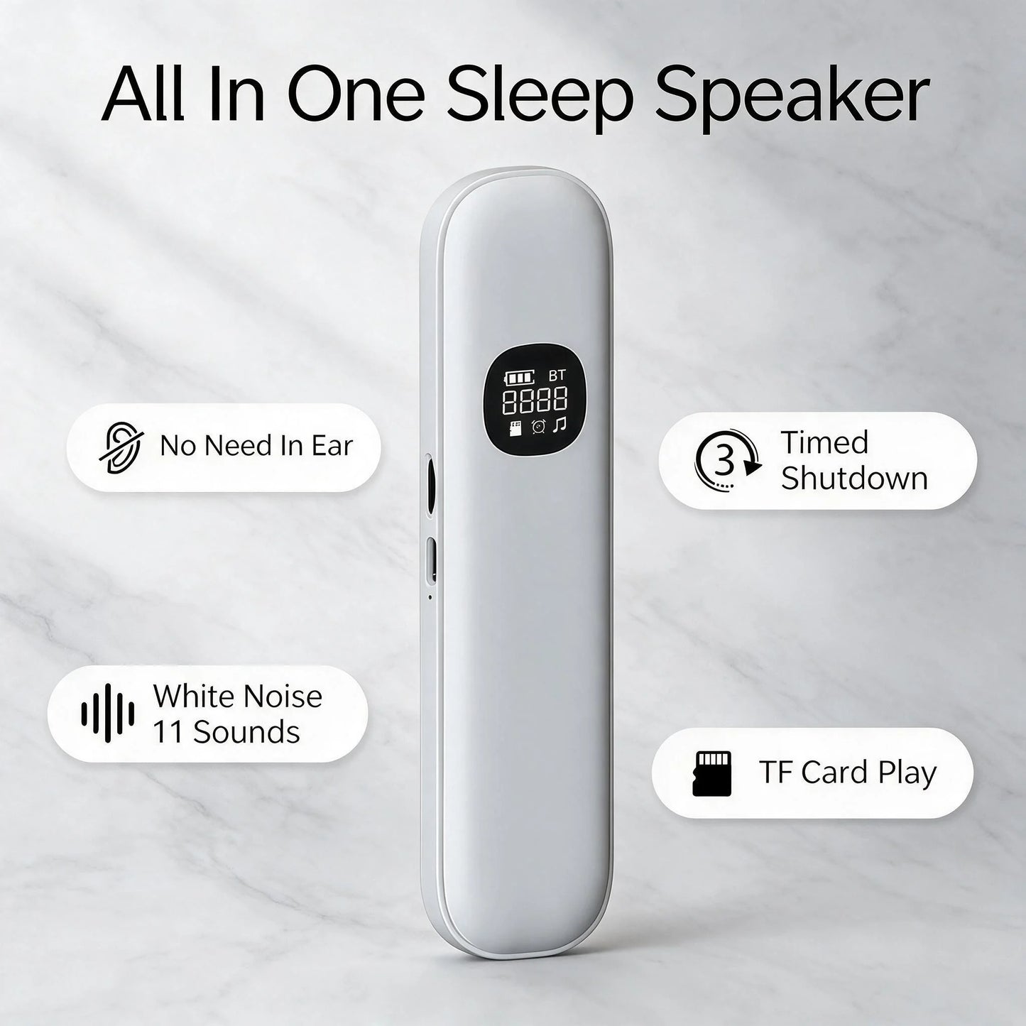 Wireless Bone Conduction Sleep Headband Bluetooth Speaker Eye Mask