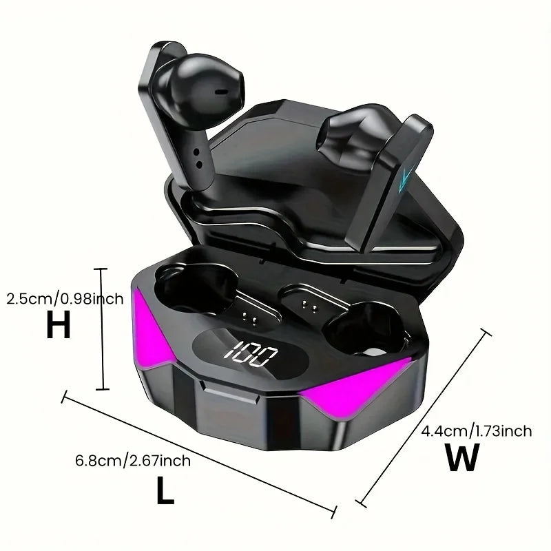 TWS Wireless Earphones Bluetooth Gaming Sport Earbuds Led Display Earhooks