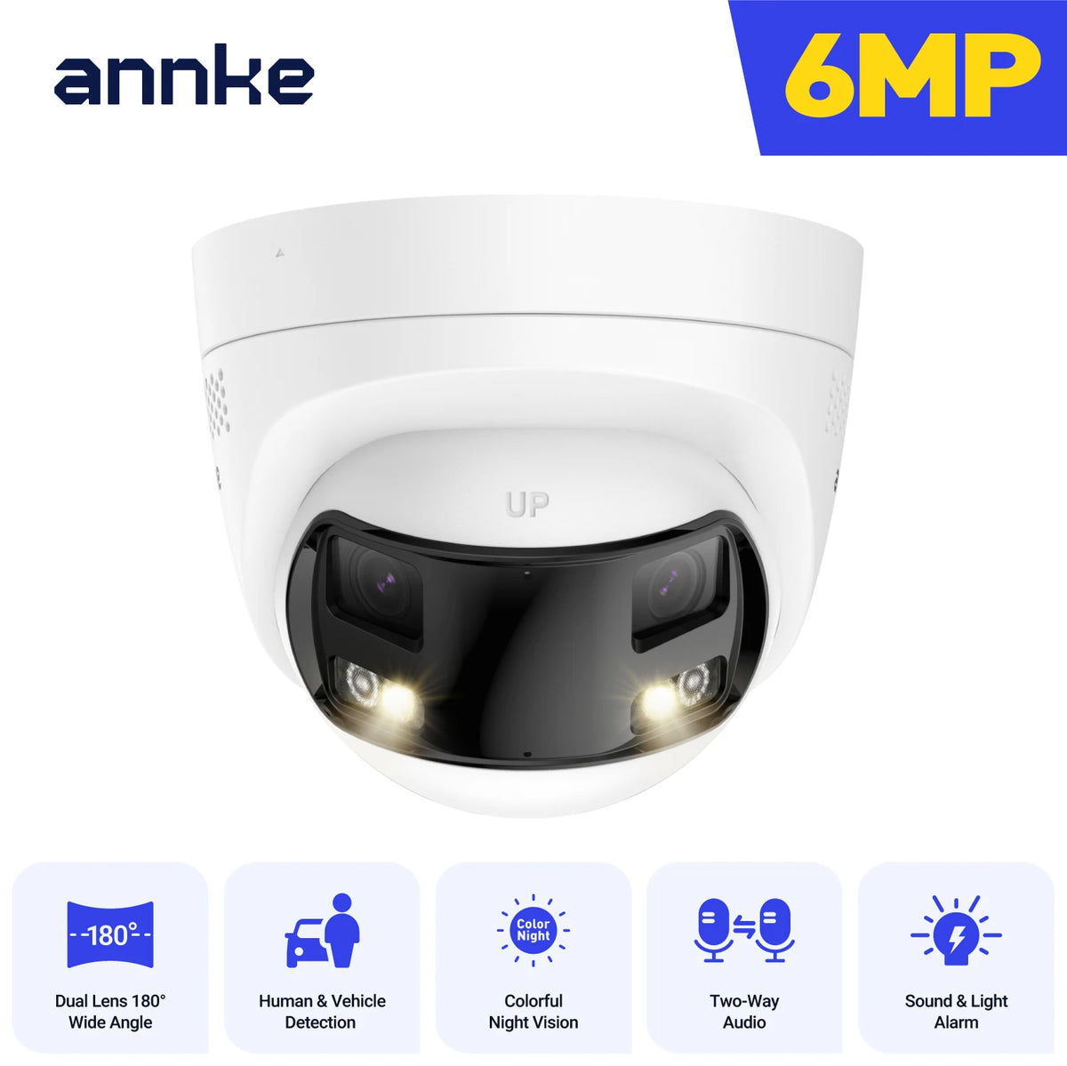 Annke 8MP Dual Lens PoE Security Camera With Human Detection