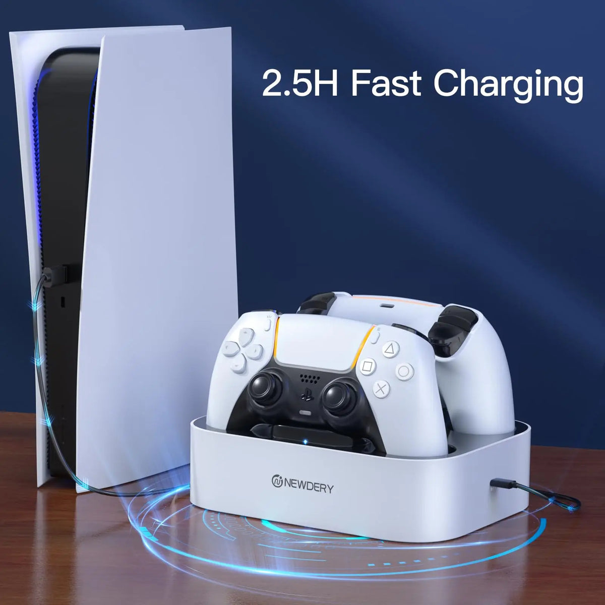 Newdery PS5 Controller Fast Charging Dock Stand For DualSense Edge