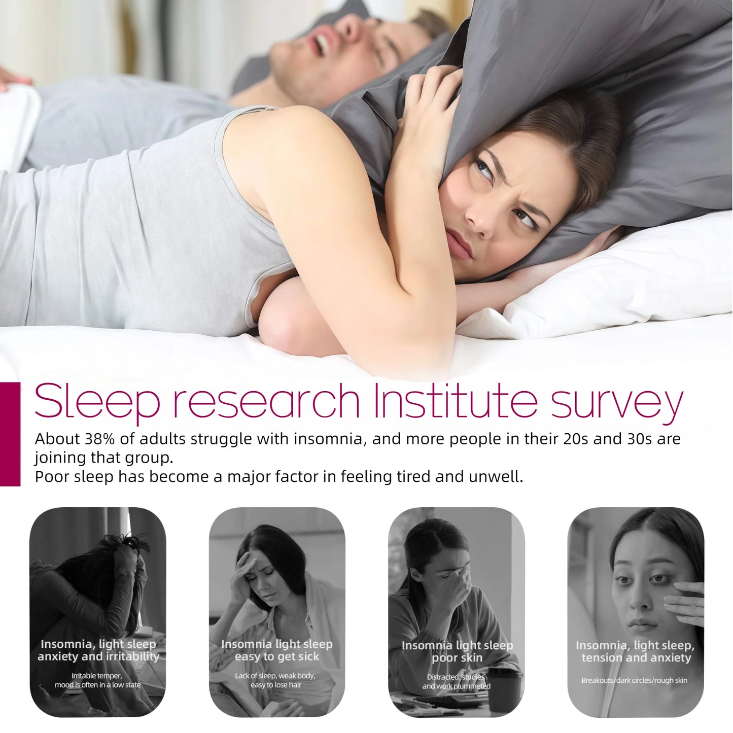 Wireless Bone Conduction Sleep Headband Bluetooth Speaker Eye Mask