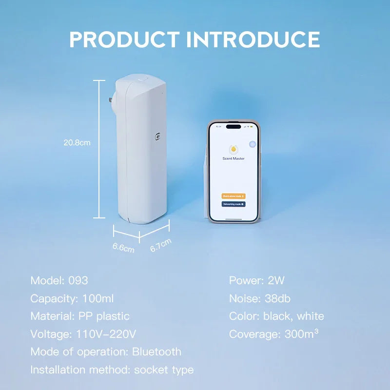Namste Smart Bluetooth Waterless Essential Oil Diffuser