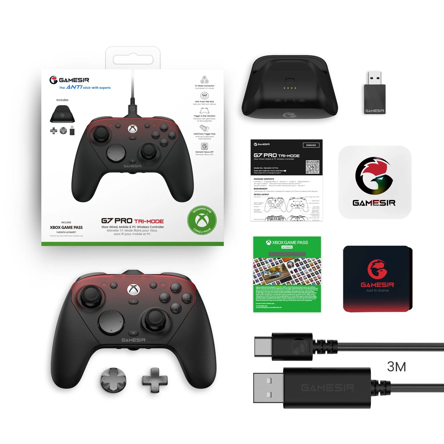 GameSir G7 Pro Wireless Controller Featuring Hall Effect Triggers