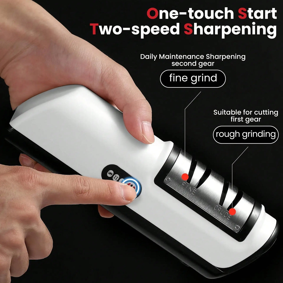 Rechargeable Electric Cutlery Polisher With Adjustable Speed Settings