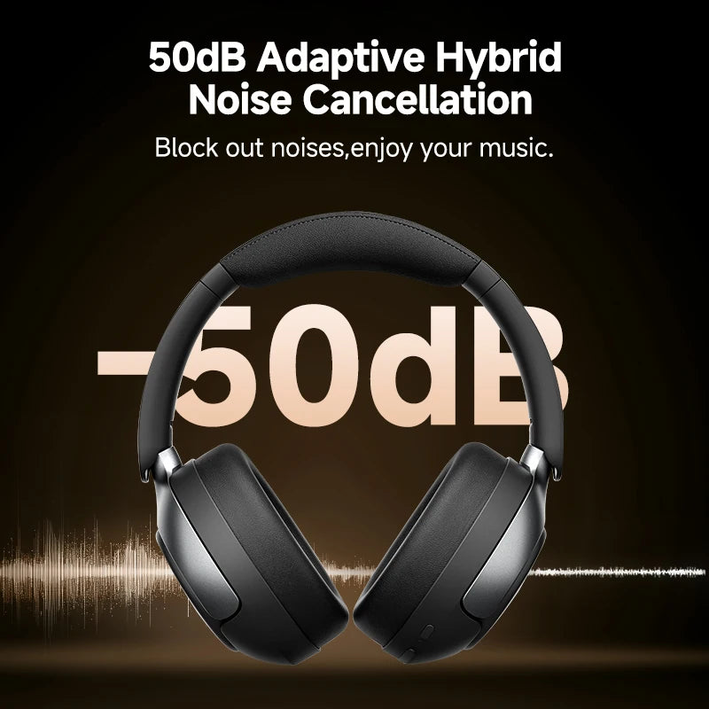 QCY H3 Pro Wireless Headphones Featuring Active Noise Cancellation