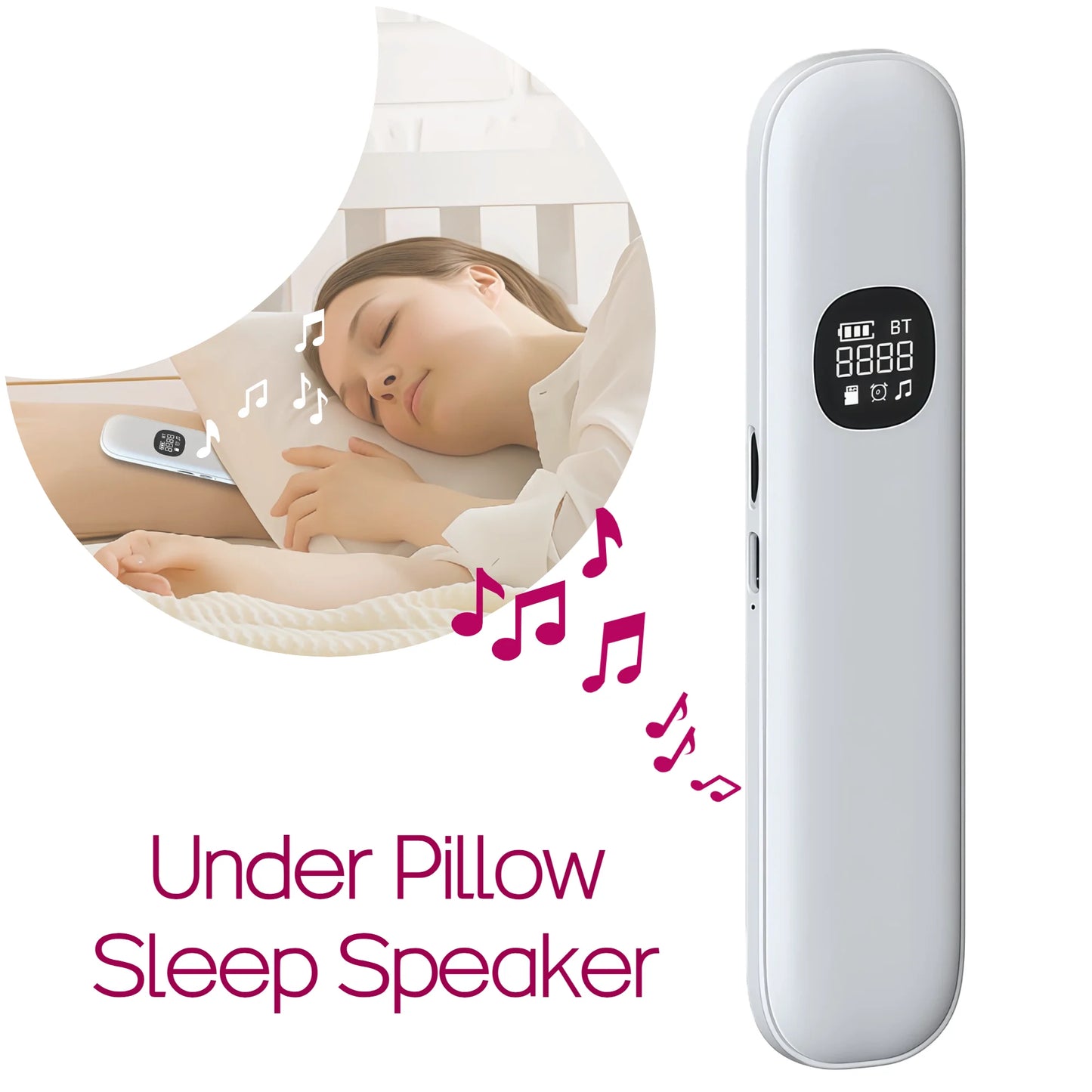 Wireless Bone Conduction Sleep Headband Bluetooth Speaker Eye Mask
