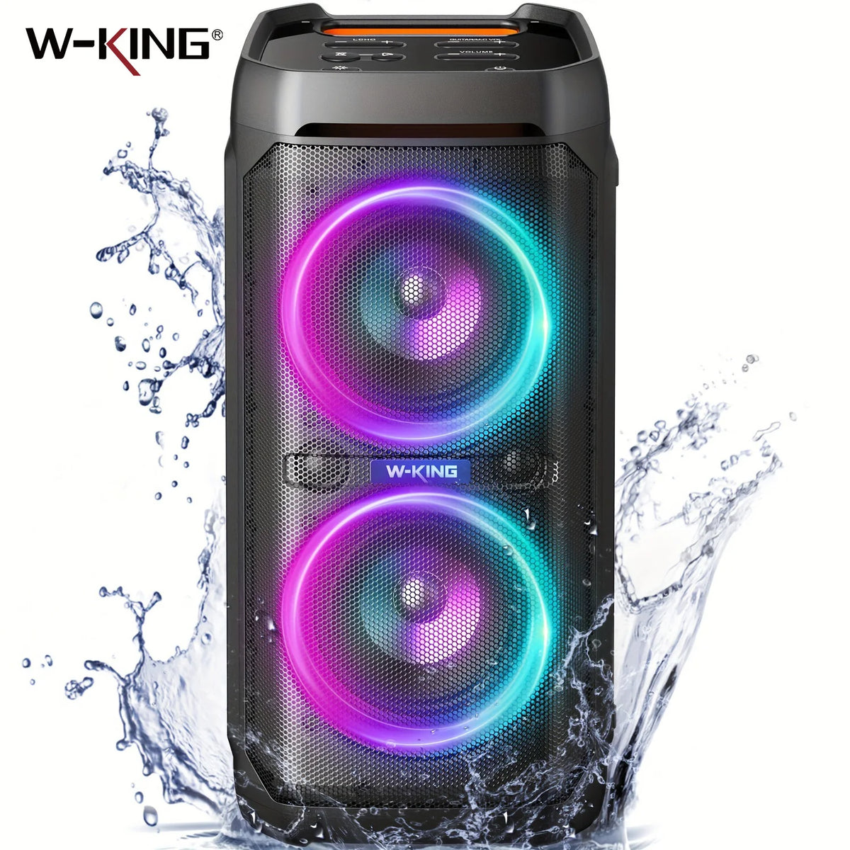 W-King T11 Portable Bluetooth Speaker Featuring Waterproof IPX6 Protection