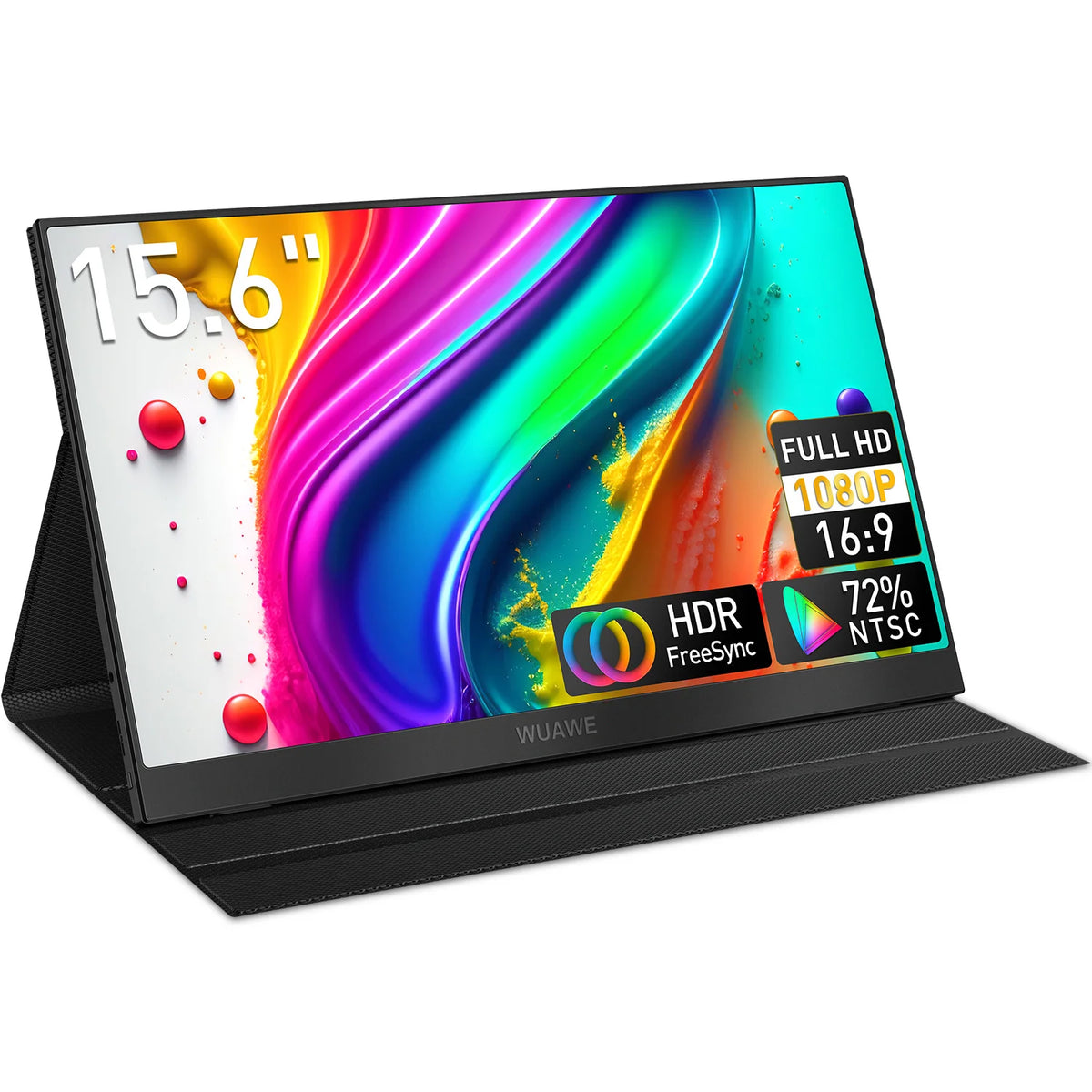 WuaWe Portable 1080P Monitor With USB C HDMI For Laptops