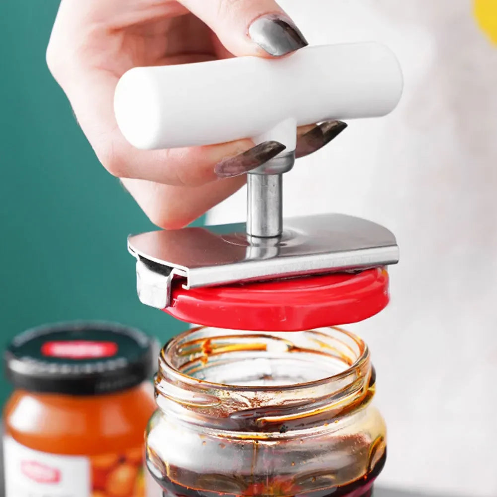 Ergonomic Adjustable Stainless Steel Jar And Can Opener