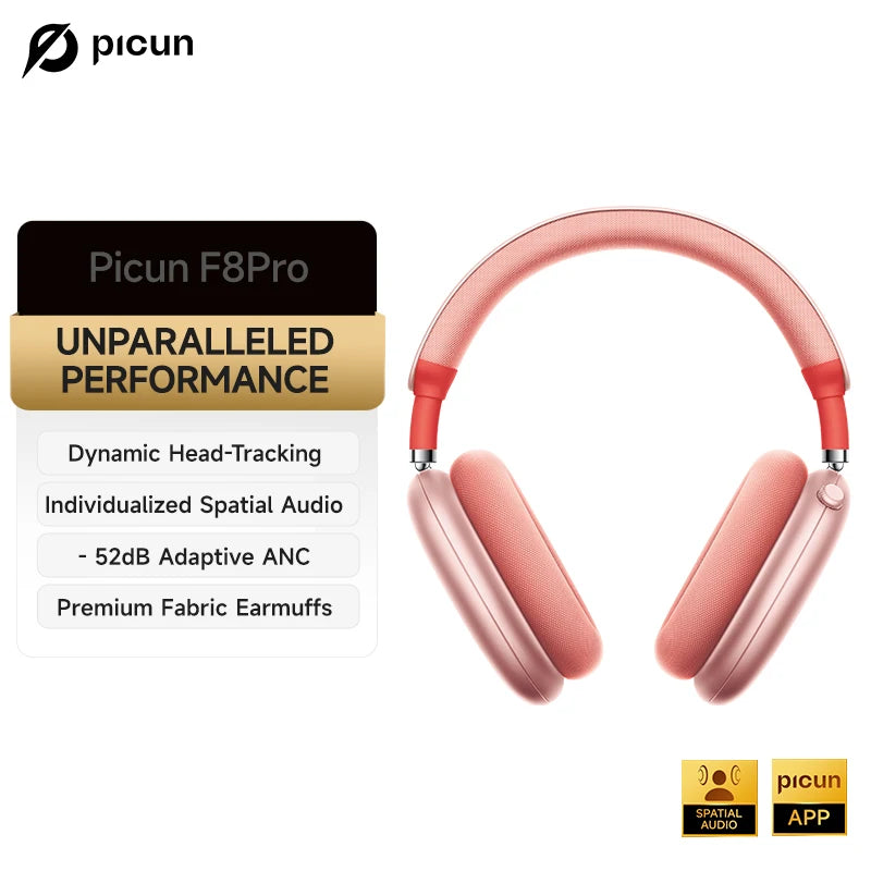 Picun F8 Pro Wireless Headphones With Active Noise Cancellation