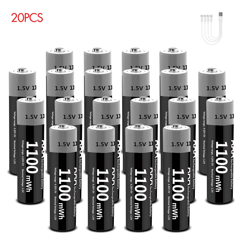Kuugro Usbc Fast Charging Rechargeable Batteries Kit