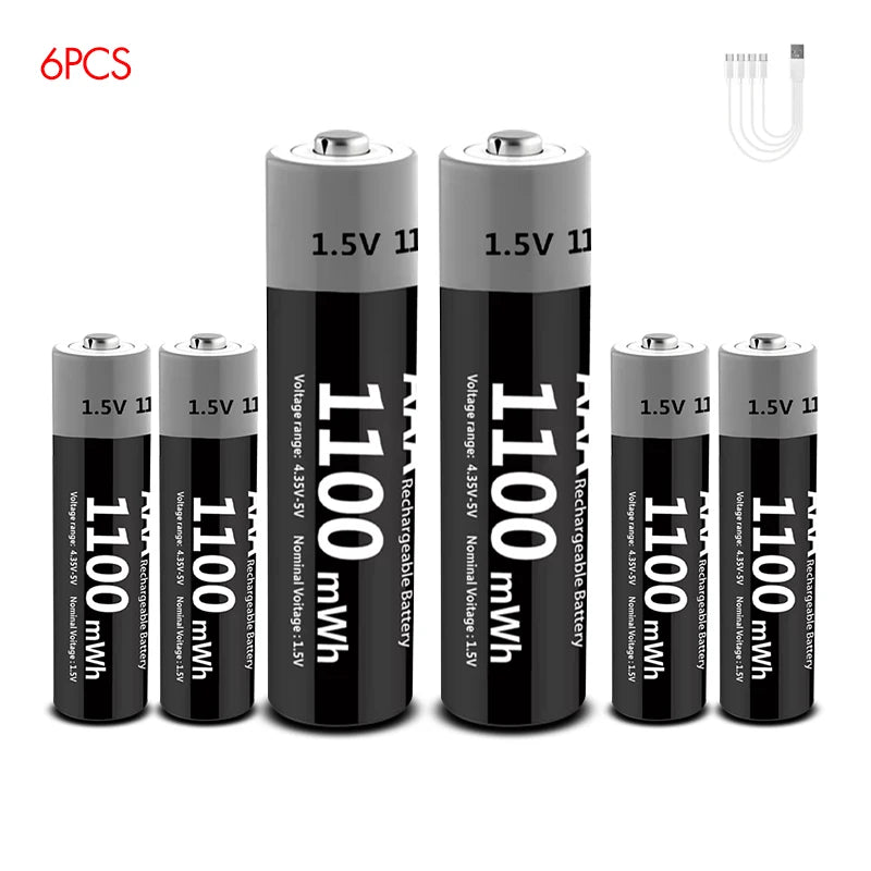 Kuugro Usbc Fast Charging Rechargeable Batteries Kit