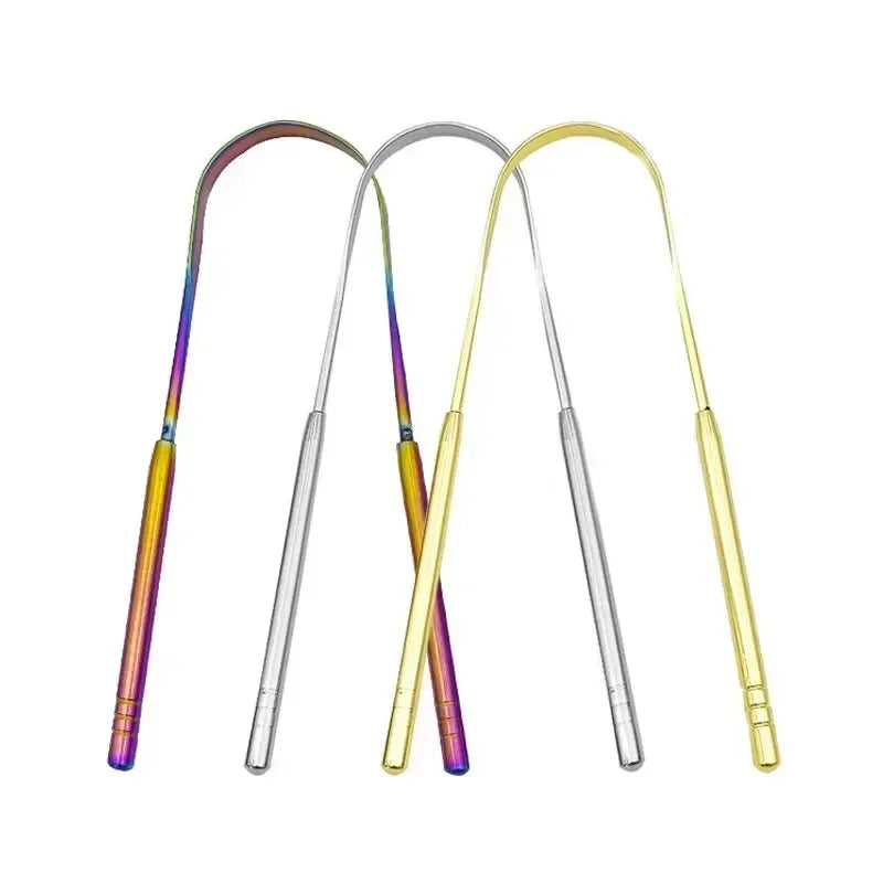 Stainless Steel Tongue Scraper for Fresh Breath and Oral Hygiene