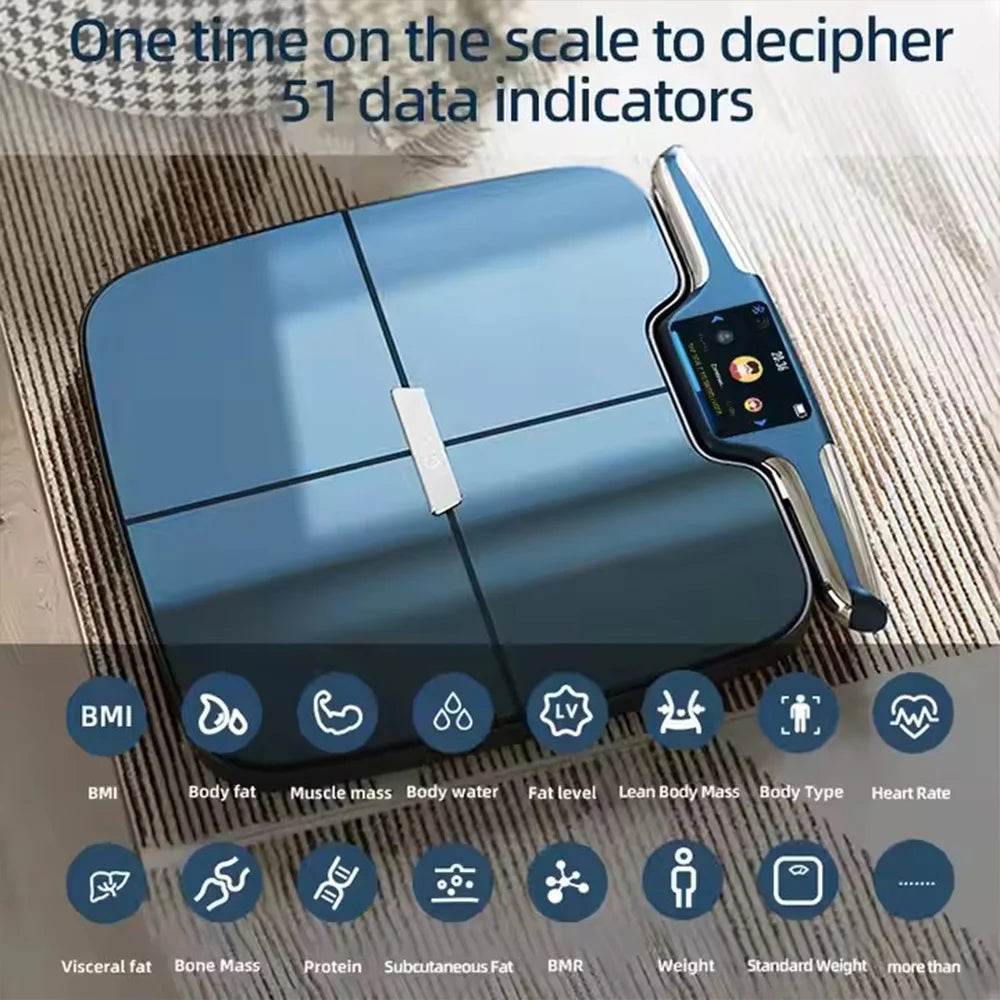 Digital Smart Scale With Eight Electrodes For Body Composition Tracking