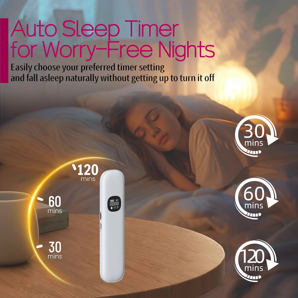 Wireless Bone Conduction Sleep Headband Bluetooth Speaker Eye Mask